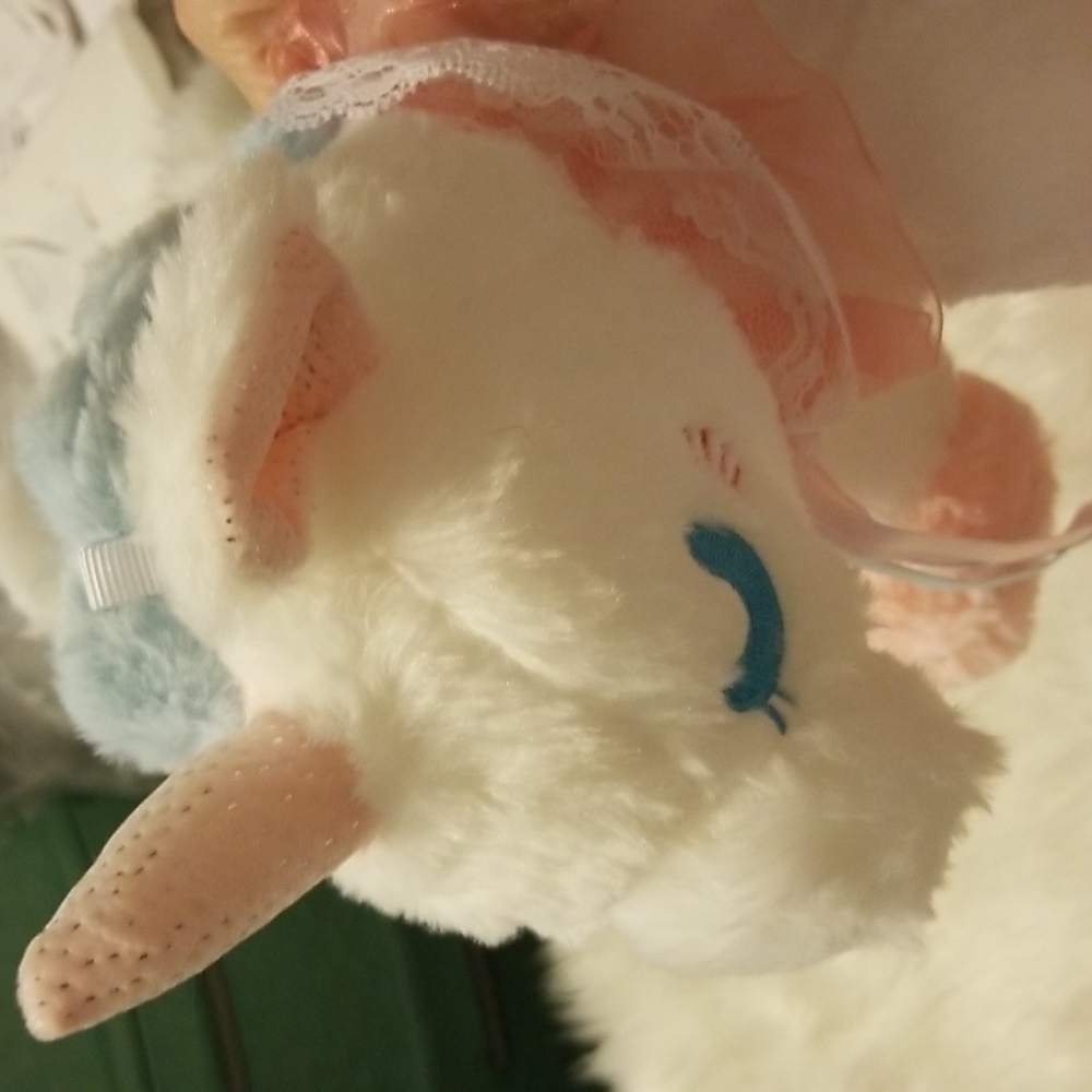 UNICORN  🩷Plush🩷 Purse 🩷(Pink & Blue) - Picture 6 of 9